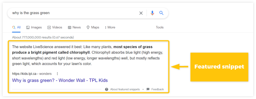 What is Featured Snippets